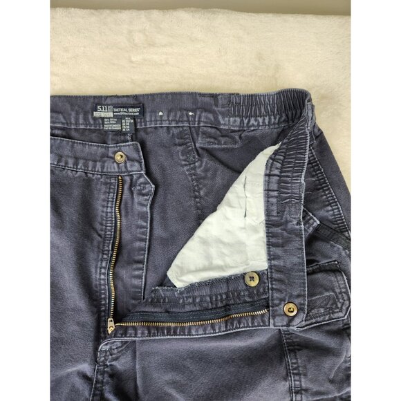 5.11 Tactical Cargo Pants Mens 38"x34" Utility Workwear Discolored Navy 74251 - Picture 6 of 15